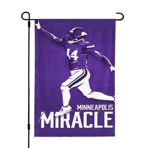 Nouvel Arrivage Drapeau de Jardin Minnesota Vikings Player Miracle 12"x18" Personnalisé Football Baseball Basketball Tous les Équipes pour Jardin - Product Image 1