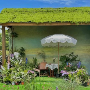 Plantes artificielles vertes mousse simulée et mousse verte bonsaï style fil micro paysage décoration mousse flocage - Product Image 2