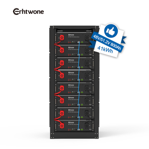 Solution de stockage d'énergie Erhtwone ESS 60 kW, batteries Lifepo4 51,2 V 100 Ah, <span class=keywords><strong>8</strong></span> unités en parallèle, batterie de montage en rack 800 Ah pour la maison - Product Image 3