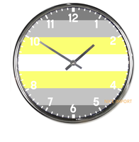 Horloge murale ronde Demigirl Rainbow, horloge silencieuse classique sans tic-tac, fonctionnant sur piles, pour bureau, maison, salon