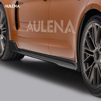 Aulena carbone sec séparateur avant ensemble capot arrière diffuseur aileron arrière jupes latérales avant pour Porsche Panamera