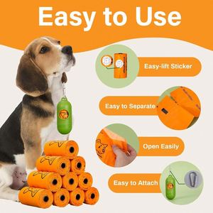Bolsas para excremento de perro 100% biodegradables de almidón de maíz con certificación BPI, perfumadas, solución para desechos caninos en stock. - Product Image 3