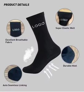 Wholesale Custom Moisture-wicking Non-slip Odor-resistant Wear-resistant Crew <b>Socks</b> New Style High Quality - Product Image 4