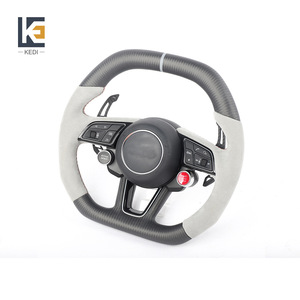 Kedi Carbon Fiber Steering <b>Wheel</b> 3 <b>Spokes</b> Racing Style For Audi S3 S4 S5 S6 S7 2013-2016 - Product Image 3