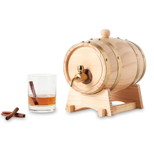Barril de Madera para Whisky, Barril de Infusión de Whisky, Jarra de Moonshine con Grifo, Dispensador de Licores, Barril para Bebidas - Product Image 6