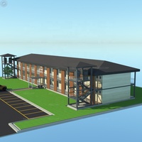 Contenedor de estructura de acero, Hotel prefabricado, construcción, moderno, Hotel prefabricado