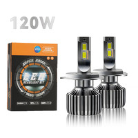 Ampoule de phare LED étanche V60 120W 24V haute luminosité 6000K sans erreur Canbus pour mise à niveau