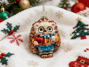 <strong>Glass</strong> Christmas Ornament Small Animals Creative Holiday Decorations Painted <strong>Glass</strong> <strong>Tree</strong> Hanging Ornaments Gifts Decorations - Product Image 2