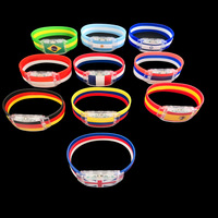 Bracelet LED Drapeau National Coupe de Football 2026 – Bracelet Lumineux Drapeau de Pays pour Événements Sportifs, Fêtes et Souvenirs