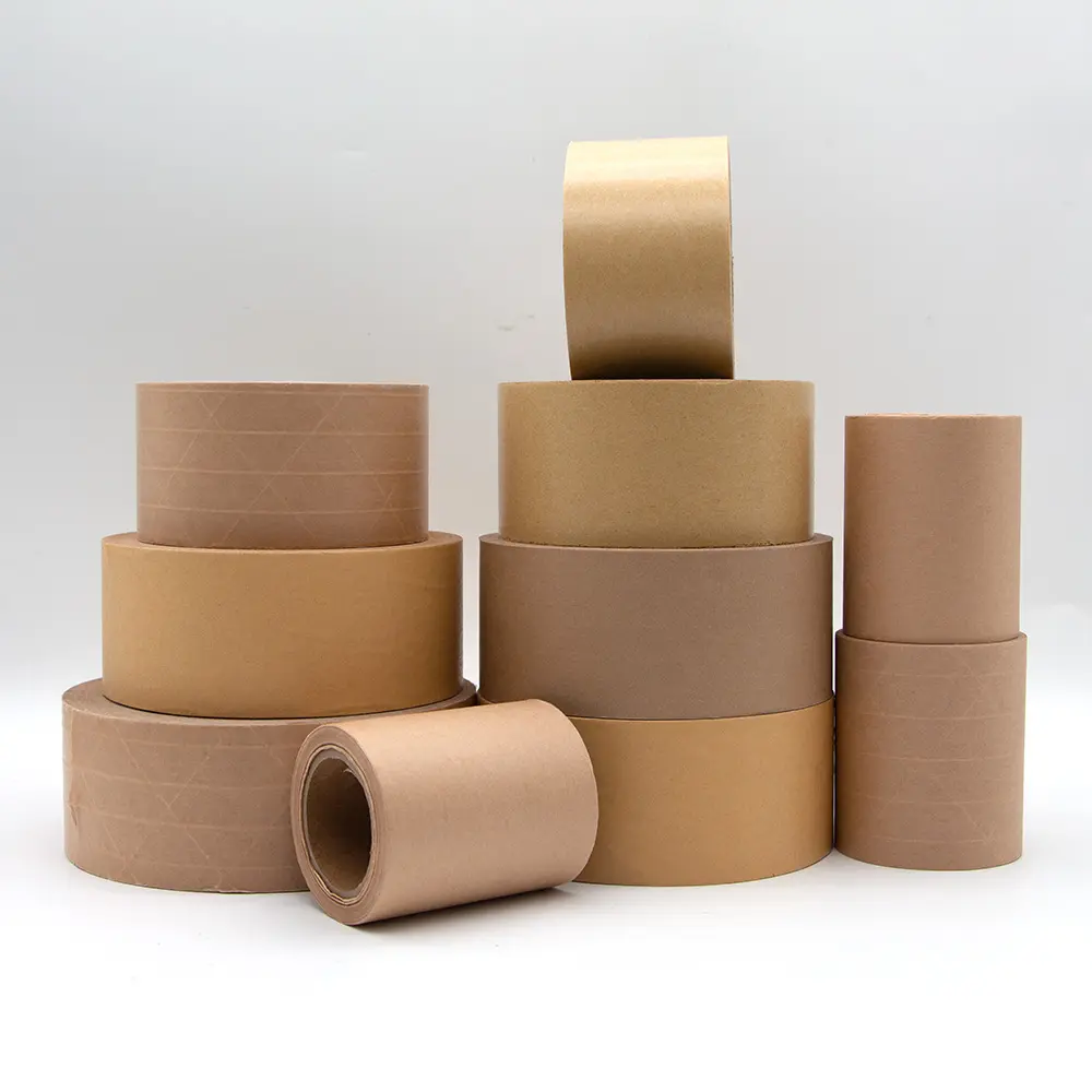 Premium Best Selling Water Activated Reinforced Prime Customization Logo self adhesive Kraft Paper Tape