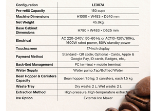 Distributore Automatico di Caffè <span class=keywords><strong>da</strong></span> Tavolo Commerciale, Macchina per Espresso e Latte con Grande Schermo Touch, OEM ODM - Product Image 6