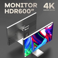 Monitor ABRUI 10Bit Warna 4K IPS 27 Inci HDR600 Layar Profesional Dengan Tipe C DP untuk Studio Kreatif