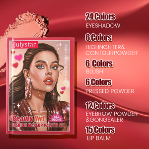 Paleta <span class=keywords><strong>de</strong></span> Maquillaje al por Mayor 8 en 1, Contorno, Iluminador, <span class=keywords><strong>Corrector</strong></span>, Sombra <span class=keywords><strong>de</strong></span> Ojos, Rubor, Labios Mate - Product Image 5