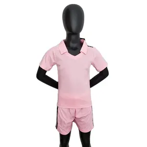 23-24 Miamied Kids' 10 Messi Jersey season football game top quality pink home quick-drying breathable soccer jersey
