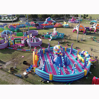 Vente Flash : Grand Trampoline Gonflable et Château de Rebond Extérieur pour Enfants, Idéal pour Parcs et Aires de Jeux