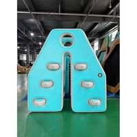 Échelle de piscine gonflable pliable, technologie Drop Stitch, installation facile, robuste, pour piscine familiale hors sol