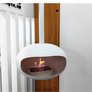 Caminetto a <span class=keywords><strong>Bioetanolo</strong></span> Sospeso a Soffitto di Lusso Leggero, Stufa a Fiamma Reale, Stile Minimalista per Arredamento Interno - Product Image 3