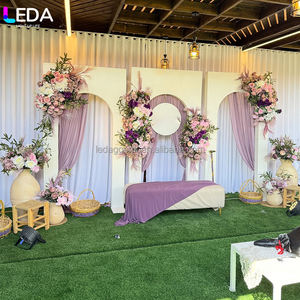 ขาตั้งฉากหลังงานแต่งงานสีขาว ดีไซน์ใหม่จาก LEDA สำหรับตกแต่งฉากหลังเวทีงานแต่งงาน - Product Image 2