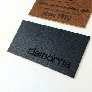 Timbre avec Logo personnalisé en cuir gaufré, patchs