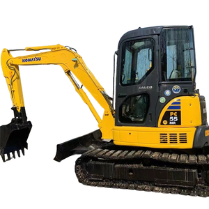 5ton mini Japan Komatsu excavadoras caseras de orugas hidráulicas usadas en el hogar pc55mr excavadoras de cubo de segunda mano - Product Image 1