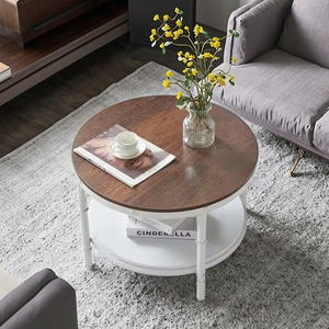 Modern minimalist dome coffee <b>table</b>, creative home decor for living room, solid wood floor <b>table</b>, minimalist style. - Product Image 3