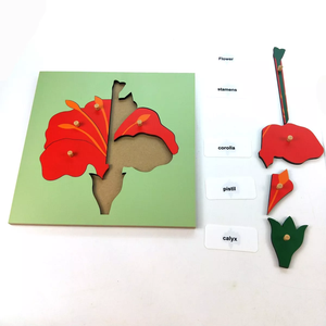 Juguete educativo Montessori de madera de haya para niños, rompecabezas de árbol para el aprendizaje escolar, Holz Puzel Baum, juguetes Montessori - Product Image 4