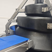 Machine à runder la pâte entièrement automatique et continue en acier inoxydable pour la transformation alimentaire – Diviseuse et rondeuse à boulettes et pétrissage