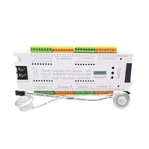 LED scala <span class=keywords><strong>Controller</strong></span> di illuminazione e sensore di movimento CCT Kit completo dinamico cablaggio principale 12 v24v regolatore di luce scala con sensore - Product Image 5