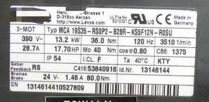 มอเตอร์ Plc MCA 19S35-RS0P2-B28R-KS5F12N-R0SU 120Hz 132kW พัดลม Plc MCA 19S35-RS0P2-B28R-KS5F12N-R0SU มอเตอร์ 120Hz 132kW - Product Image 3