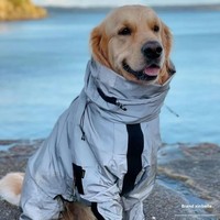 Imperméable tactique léger et lavable pour chien, à quatre pattes, entièrement couvrant, avec bords réfléchissants, en polyester, idéal pour l'été – Spécial Golden Retriever