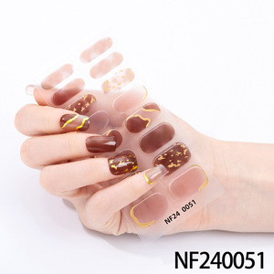 Tiras de Uñas Autoadhesivas Personalizadas al por Mayor para Arte de Uñas, Tiras de Uñas de Gel UV Semicuradas para DIY, Adhesivos y Envolturas para Uñas - Product Image 5