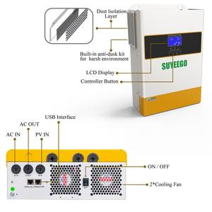 SUYEEGO <span class=keywords><strong>6</strong></span>.2KW 48V Inversor Solar Híbrido de Operação Paralela Pura Onda Senoidal Embutido MPPT 120A Carregador Solar Inversor - Product Image 5