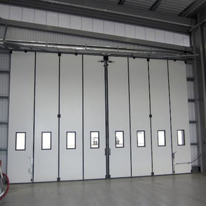 Porte pliante extérieure à rupture <span class=keywords><strong>de</strong></span> pont thermique en aluminium, porte patio pliante, porte accordéon en <span class=keywords><strong>verre</strong></span> à cadre noir pour <span class=keywords><strong>jardin</strong></span> extérieur - Product Image 3