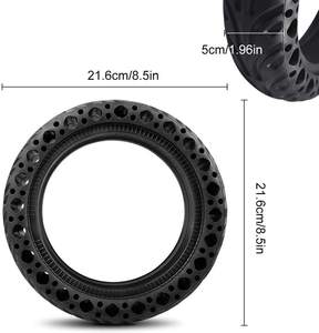 Xiao Mi Pro <span class=keywords><strong>M365</strong></span>-Pneu solide en nid d'abeille <span class=keywords><strong>pour</strong></span> scooter électrique tout-terrain, 25 pièces/lot-Nouvelle image EU Stock 8.5 pouces - Product Image 3