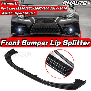 3Pcs Carbon Fiber <b>Car</b> Front Bumper Splitter Lip Body Kit <b>Diffuser</b> Spoiler <b>for</b> Lexus IS250 350 200T 300 AWD F-Sport 2014-2016 - Product Image 1
