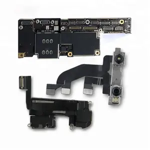 Placa mãe pcb original desbloqueada, placa mãe para iphone x xr xsmax com/sem face id logic board 64gb/128gb/256gb