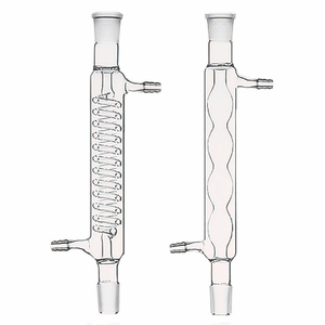 Condensador químico de laboratorio en forma de serpiente Tubo Condensador de reflujo Graham Condensadores de aire - Product Image 3