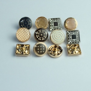 Nút chụp Hợp kim kẽm 12mm cho Nam nút áo kim loại hình chữ nhật với trang trí hạt cho hàng may mặc và quần áo - Product Image 4