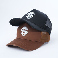 Gorra Deportiva Unisex Yukaihe, Gorra Trucker de Malla de Algodón, con Logotipo Personalizado Impreso, Gorra Trucker de Malla Bordada de 5 Paneles