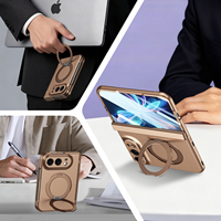 Funda Magnética con Soporte Giratorio de 360° y Cristal Frontal Mate para iPhone 18 Fold Ultra