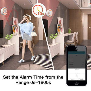 Alarma Inteligente WiFi Tuya para Exteriores, Garaje, Hogar, Hotel, Coche, con Sirena, Temporizador, Sensor de Sonido Zigbee, Detector de Movimiento, Pantalla IPS, Batería USB - Product Image 6
