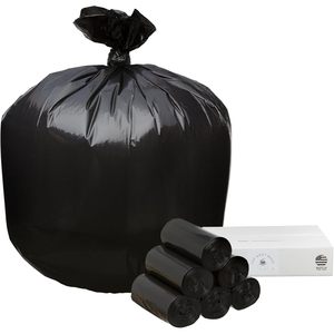 Trash Bags 55-60 Gallon 150 Count Heavy Duty Black Bulk Pack for Office and Recyclable Waste - Product Image 5
