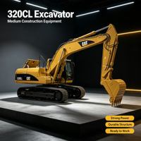 Excavatrice sur chenilles Long Track CAT 320CL, 20 tonnes, moteur 3066 ATAAC, 110 kW, godet de 1,0 m3, force de creusement de 132 kN, 320 L