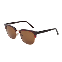 Lunettes de soleil polarisées œil de chat en acétate, style Clubmaster, faites à la main, monture métallique, collection 2026 – Meilleures ventes