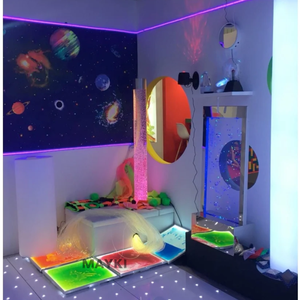 Baldosas de Gel Iluminadas Sensibles a la Presión, <span class=keywords><strong>Juegos</strong></span> <span class=keywords><strong>Interactivos</strong></span>, Juego Táctil Visual, Baldosas Sensoriales LED para Niños - Product Image 2