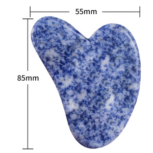 Plaque de jade guasha en jaspe à points bleus, outils chinois multifonctions, ancienne pièce, meilleure vente <span class=keywords><strong>2021</strong></span> - Product Image 3