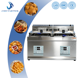 Appareils électroménagers de cuisine de petite taille, <span class=keywords><strong>friteuse</strong></span> automatique à poulet de table, machine à soulever numérique intelligente, minuterie, acier inoxydable 7000W - Product Image 2