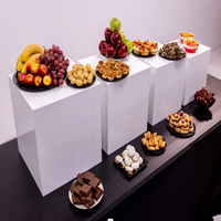 Support de table à dessert créatif, support pour repas froid, pause thé, gâteau, snack, présentoir acrylique pour buffet et aliments