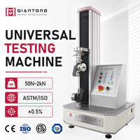 Máquina de ensayo de tracción de película ISO 527-3 con certificación CE, de sobremesa, de columna única, 1000N, para láminas de plástico