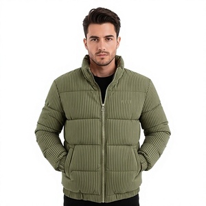 Blouson matelassé blanc à capuche pour femme, léger, coupe-vent, fermeture éclair sur le devant, manteau d'hiver décontracté, couleur unie, coupe ajustée, polyester, polaire - Product Image 1
